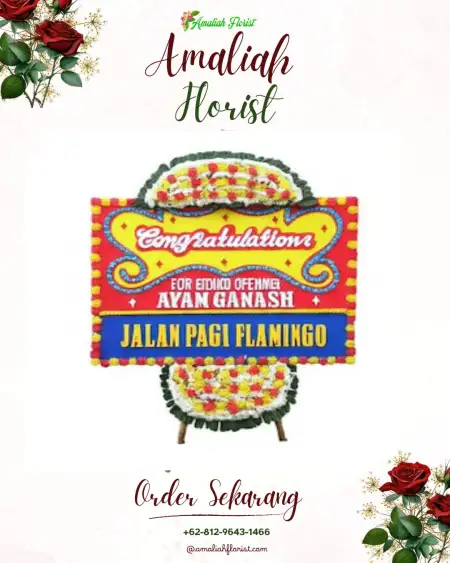 Sewa Papan Bunga Pinang Belapis